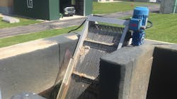 The installed automatic bar screen in Michigan's village of Port Austin. The installed automatic bar screen in Michigan's village of Port Austin.