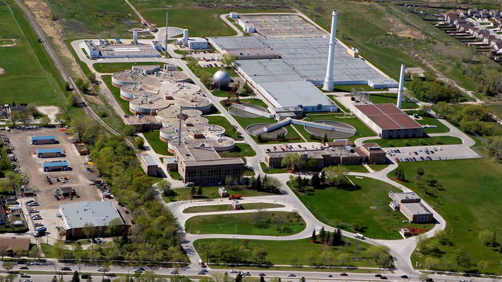 The North End Sewage Treatment Plant in Winnipeg, Manitoba.