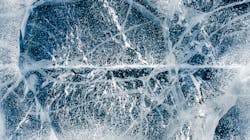 The freezing ice of Lake Baikal in Siberia, Russia. The freezing ice of Lake Baikal in Siberia, Russia.