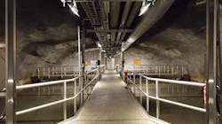 The underground sewage treatment plant in Turku, Finland. The underground sewage treatment plant in Turku, Finland.