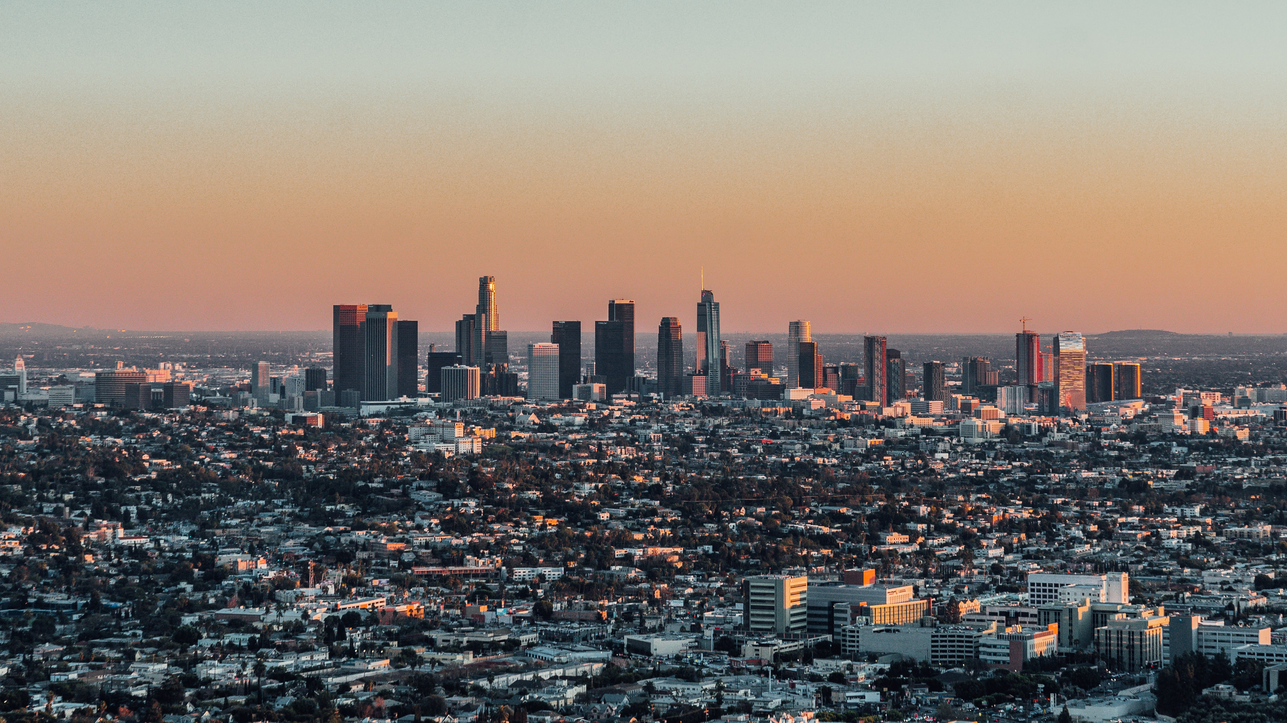 The Los Angeles skyline, as seen from the Griffith Observatory.