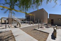 The facility has the capacity to produce 4 MGD of treated wastewater to use for landscaping and other non-potable purposes. The facility has the capacity to produce 4 MGD of treated wastewater to use for landscaping and other non-potable purposes.