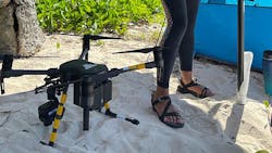 Unmanned aerial systems will be used in a $715,000 NASA Guam EPSCoR project to collect critical data on the Northern Guam Lens Aquifer, the island’s primary source of drinking water, and nearby coral reefs. Unmanned aerial systems will be used in a $715,000 NASA Guam EPSCoR project to collect critical data on the Northern Guam Lens Aquifer, the island’s primary source of drinking water, and nearby coral reefs.