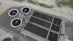 The Hobbs, NM, WWTF features nine aeration basins in three treatment trains. The Hobbs, NM, WWTF features nine aeration basins in three treatment trains.