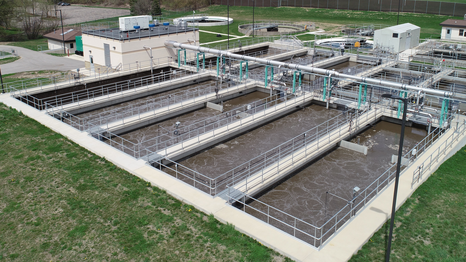 Eight aeration tanks featuring CASPERON