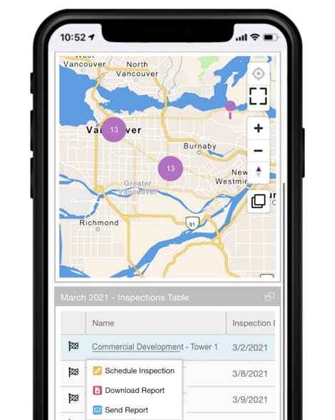 Custom-built applications allow users to report their activities and inspections instantly and automatically.