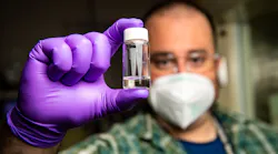 The patent-pending flow cell bioreactor can purify wastewater (seen here) and generate hydrogen to help fuel the process.