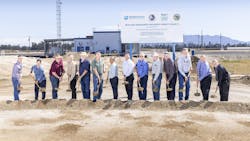 Community and UWCD officials celebrate a groundbreaking for the treatment plant. Community and UWCD officials celebrate a groundbreaking for the treatment plant.