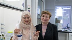 According to Asmaa Abu El-Soad and Elena Kovaleva, the sorbent purifies water in 40-60 minutes. According to Asmaa Abu El-Soad and Elena Kovaleva, the sorbent purifies water in 40-60 minutes.