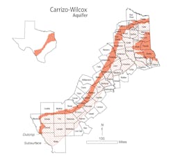 The Carrizo-Wilcox Aquifer spans more than 60 Texas counties and is the third most important groundwater source in the state.