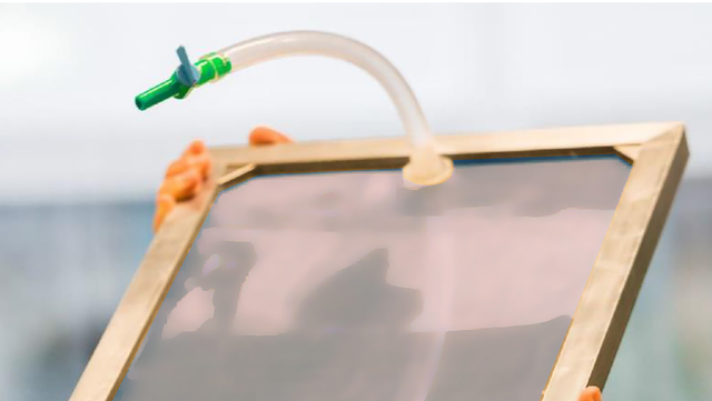 The prototype of the water purificator.