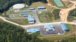 An aerial shot of the Richland Creek Water Supply Program in Paulding County, Ga.