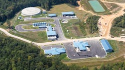 An aerial shot of the Richland Creek Water Supply Program in Paulding County, Ga.