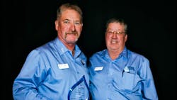 Robert Dial, IRWA President with A.J. Gray, Rogerson Water District's representative. Robert Dial, IRWA President with A.J. Gray, Rogerson Water District's representative.