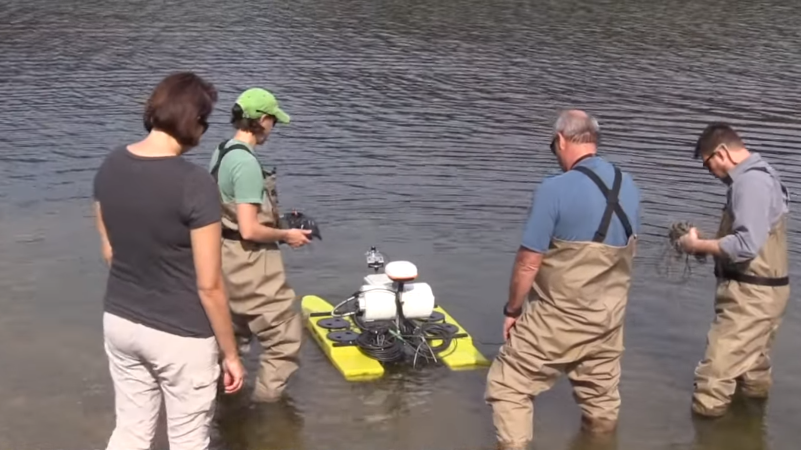 The ORNL-developed AquaBOT measures a range of water quality indicators, providing data for studies focused on clean water and sustainable energy.