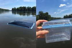A novel hydrogel placed in lake water and then placed it in the sun, where solar energy heated up the gel, discharged pure water. A novel hydrogel placed in lake water and then placed it in the sun, where solar energy heated up the gel, discharged pure water.