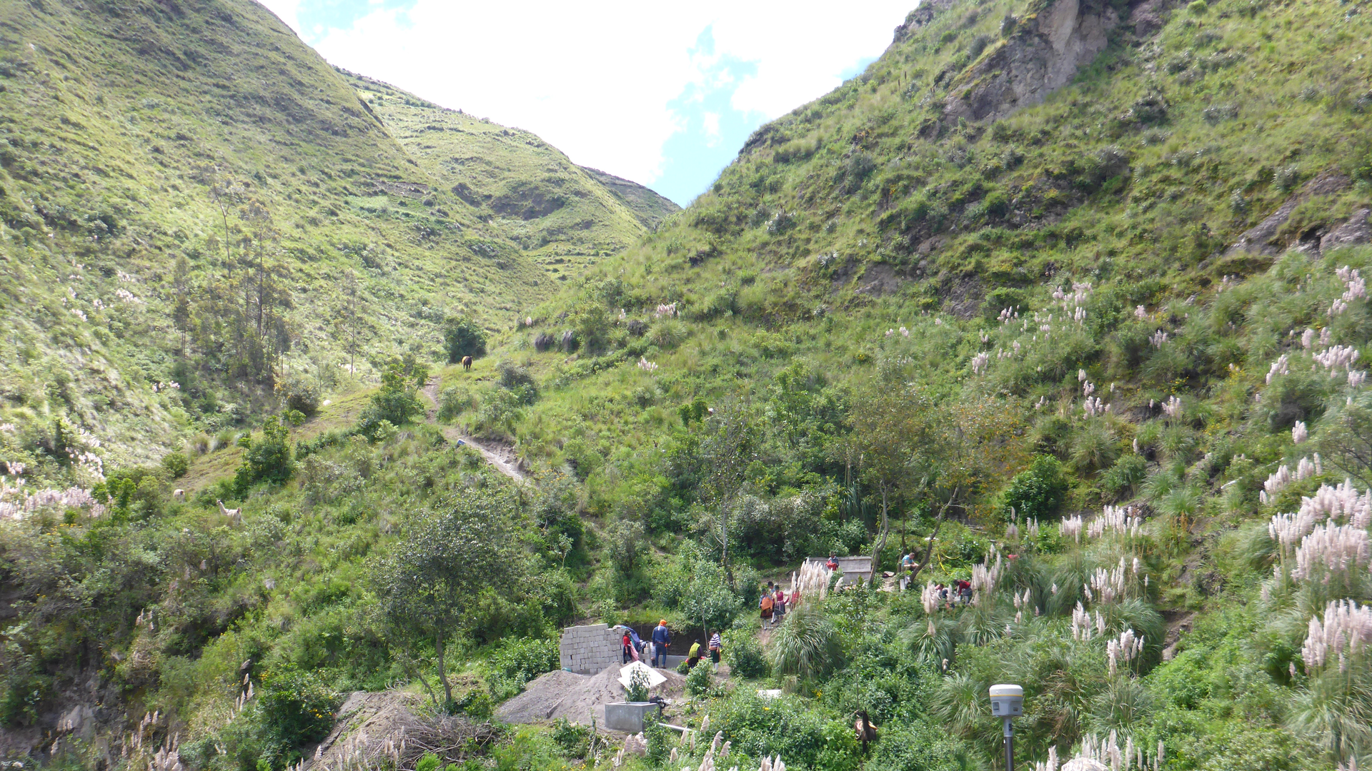 To provide water to Curingue, Ecuador, volunteers working with Engineers Without Borders had to first survey the rough and remote terrain.