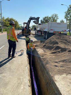 The Future 3 Project, which introduced a 1.5-mile extension to the district’s purple pipe system, was fully funded by developers. The Future 3 Project, which introduced a 1.5-mile extension to the district’s purple pipe system, was fully funded by developers.
