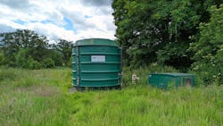 The temporary hire kit installed above ground at Chelston Park. The temporary hire kit installed above ground at Chelston Park.