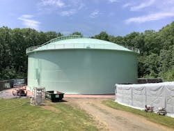 The runner-up project realized major savings in the restoration of five surface water storage tanks for the City of Holyoke, Mass.