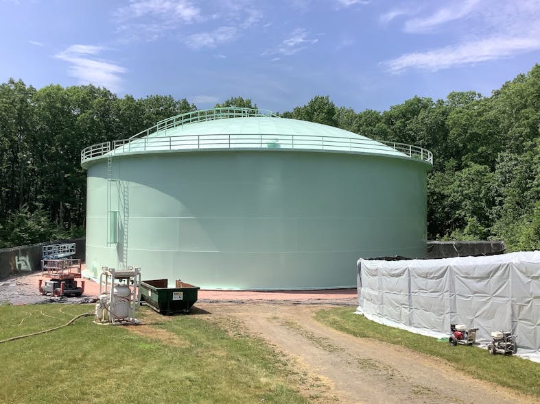 The runner-up project realized major savings in the restoration of five surface water storage tanks for the City of Holyoke, Mass.