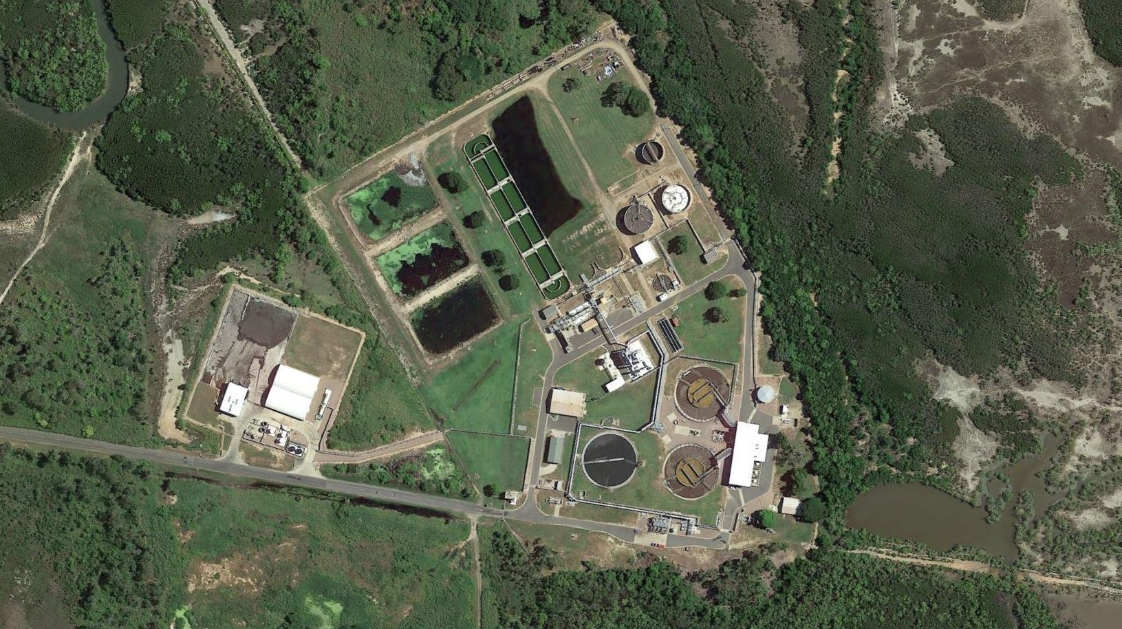 The site of the water recycling facility.