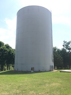 Another million-gallon storage tank is about 72 feet tall and uses a standard 110-volt CertiSafe unit to mix water inside. Another million-gallon storage tank is about 72 feet tall and uses a standard 110-volt CertiSafe unit to mix water inside.