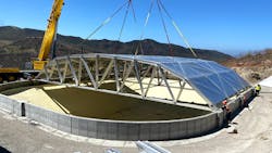 The refurbishment of Reservoir #1 at the Marine Corps Air Station at Camp Pendleton was completed in 2021 with the installation of a new roof. The refurbishment of Reservoir #1 at the Marine Corps Air Station at Camp Pendleton was completed in 2021 with the installation of a new roof.