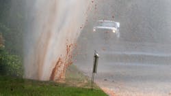 Each day in the United States, water main breaks waste 6 billion gallons of treated water--enough to fill 9,000 swimming pools. Each day in the United States, water main breaks waste 6 billion gallons of treated water--enough to fill 9,000 swimming pools.