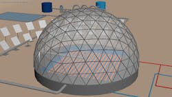 Dome from the REWAISE project. Dome from the REWAISE project.