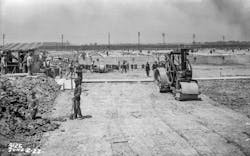 Construction of the Calumet Water Reclamation Plant in Chicago on June 2, 1922. Construction of the Calumet Water Reclamation Plant in Chicago on June 2, 1922.