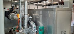 The HRS DTI Series heat exchanger in TasWater’s Prince of Wales Bay Sewage Treatment Plant. The HRS DTI Series heat exchanger in TasWater’s Prince of Wales Bay Sewage Treatment Plant.