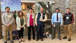 Left to Right: Mat Deterling, NHDES; Eliza Styczynski, NHDES; Sharon Nall, NHDES; Jason Randall, PVWSD; Luis Adorno, NHDES: Ethan Widrick, NHDES. Left to Right: Mat Deterling, NHDES; Eliza Styczynski, NHDES; Sharon Nall, NHDES; Jason Randall, PVWSD; Luis Adorno, NHDES: Ethan Widrick, NHDES.