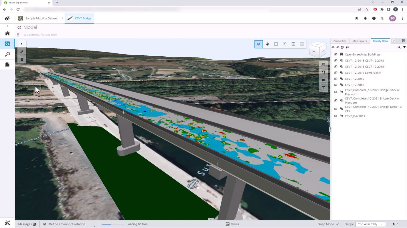 The new cloud product iTwin experience will help users visualize and navigate digital twins.