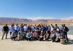 Delegation members near the dead sea. Delegation members near the dead sea.