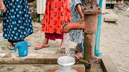 This arsenic-contaminated tube well in Bangladesh is used for drinking and other household purposes.