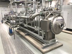 The Xylem-designed AOP system consists of two Wedeco PDOevo 900 ozone AOP systems, each producing 1,000 pounds of ozone per day. The Xylem-designed AOP system consists of two Wedeco PDOevo 900 ozone AOP systems, each producing 1,000 pounds of ozone per day.