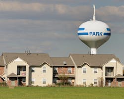 In times of peak demand, water can be supplied from the tower without electricity to supplement the water being produced by the treatment plant. In times of peak demand, water can be supplied from the tower without electricity to supplement the water being produced by the treatment plant.