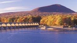 The Ashokan Reservoir in the Catskill Forest Reserve. The Ashokan Reservoir in the Catskill Forest Reserve.
