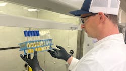 On an average day, the lab conducts 10 to 15 tests for operations. Laptops are positioned at the different sampling and analyzing stations for ease of access. On an average day, the lab conducts 10 to 15 tests for operations. Laptops are positioned at the different sampling and analyzing stations for ease of access.