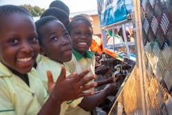 The two new towers contain water filtration systems which will help provide clean drinking water for 1,800 people. The two new towers contain water filtration systems which will help provide clean drinking water for 1,800 people.