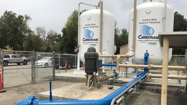 At first, the district was spending close to $100,000 annualy to lease two granular activated carbon filtration system vessels for TCP treatment.