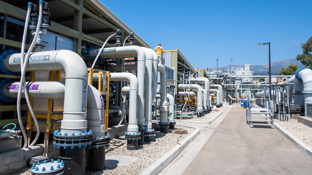 Charles E. Meyer Desalination Plant in Santa Barbara, California.