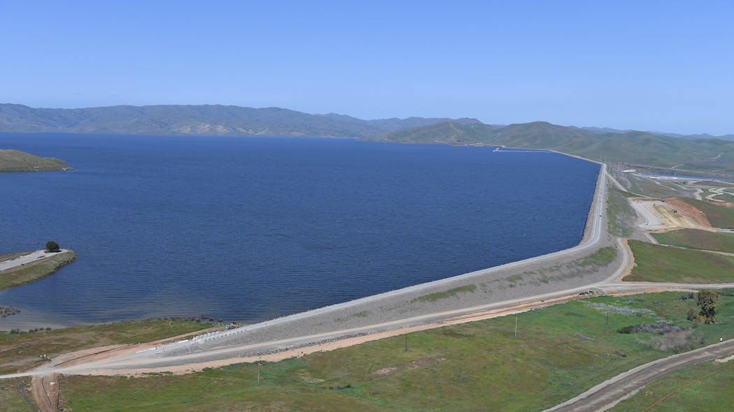 The San Luis Reservoir as of April 14, 2023.