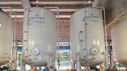 Calgon Carbon filters in the field. Calgon Carbon filters in the field.