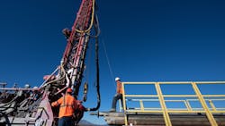 A drilling rig continues work on a monitoring well as part of the Sustainable Groundwater Management Act on October 21, 2019. A drilling rig continues work on a monitoring well as part of the Sustainable Groundwater Management Act on October 21, 2019.