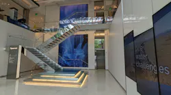 The front entrance to The Reservoir Center. Up the stairs and to the right of the frame is the reception area.