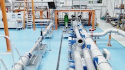 In the new Xylem test stand, water meters are tested for long-term accuracy, changing climatic conditions and, thanks to the modular design, in various installation positions. In the new Xylem test stand, water meters are tested for long-term accuracy, changing climatic conditions and, thanks to the modular design, in various installation positions.