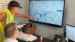 Utility workers use Sensus smart water technology to identify abnormalities in the water system. Utility workers use Sensus smart water technology to identify abnormalities in the water system.