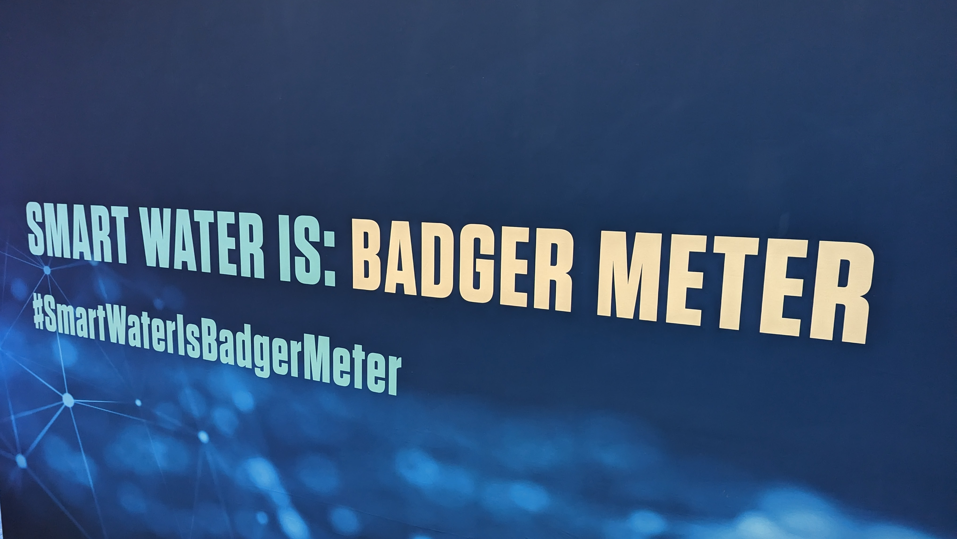 Badger Meter Signage For Establishing Shot